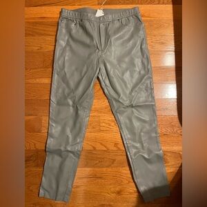 Diane Gilman faux leather pants